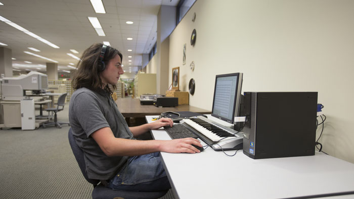 Student at Finale Computer